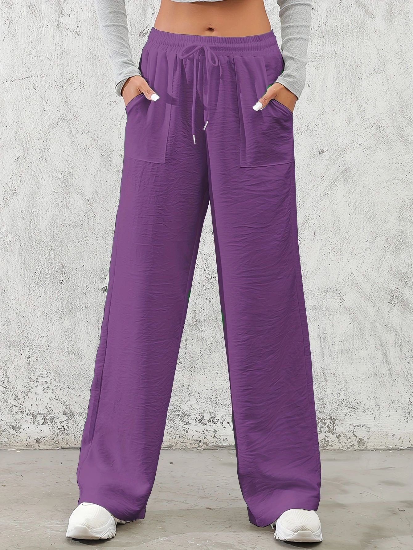 Damen Weitgeschnittene Freizeithose Stalluxe