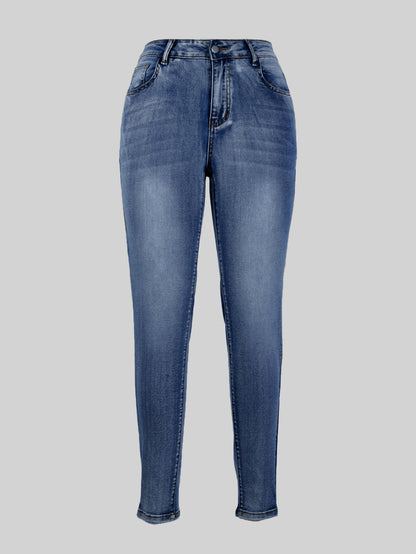 Damen High-Waist Skinny Jeans Stalluxe
