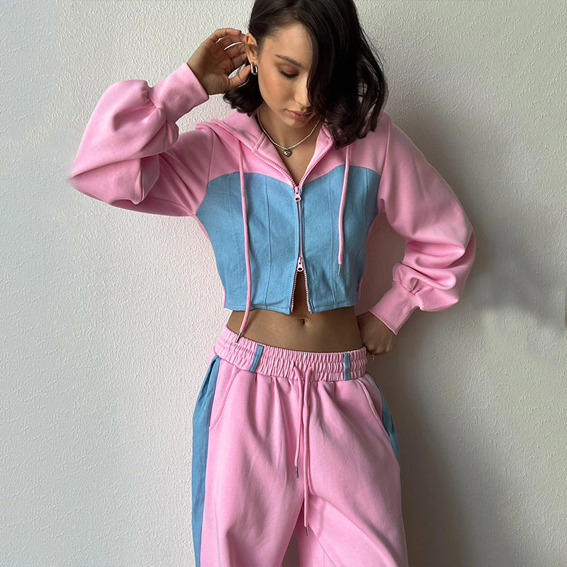Damen lässiges Oberteil und weite Sporthose Set Stalluxe