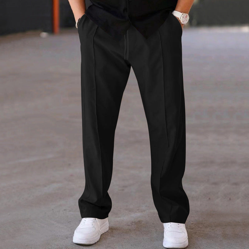 Herren lässige Freizeithose mit elastischem Bund und komfortablem Schnitt Stalluxe