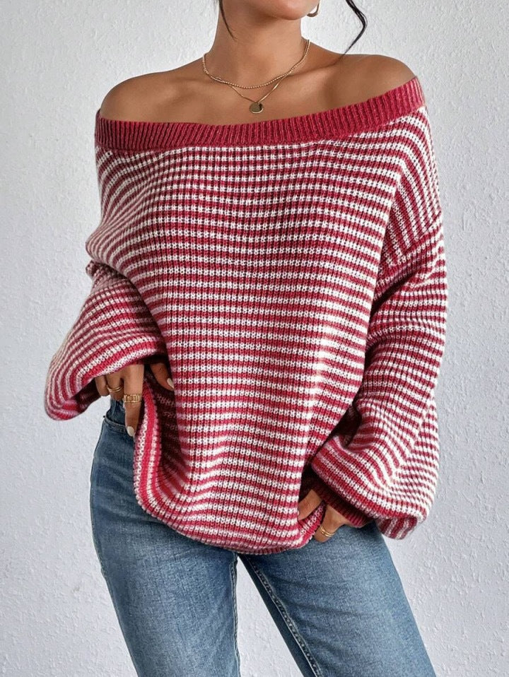 Damen Oversized Strickpullover Stalluxe