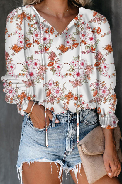 Damen Bluse mit raffiniertem Leopardenmuster und modischem V-Ausschnitt Stalluxe