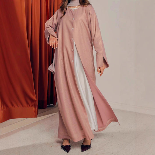 Damen stilvolles Langarmhemdkleid im Oversized-Schnitt Stalluxe