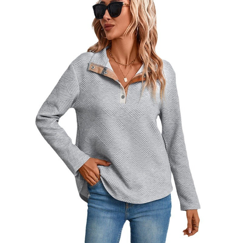 Damen Hochwertiger Pullover mit strukturiertem Stehkragen Stalluxe