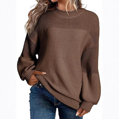 Damen Modischer Strickpullover mit überschnittenen Schultern und lässigem Schnitt Stalluxe