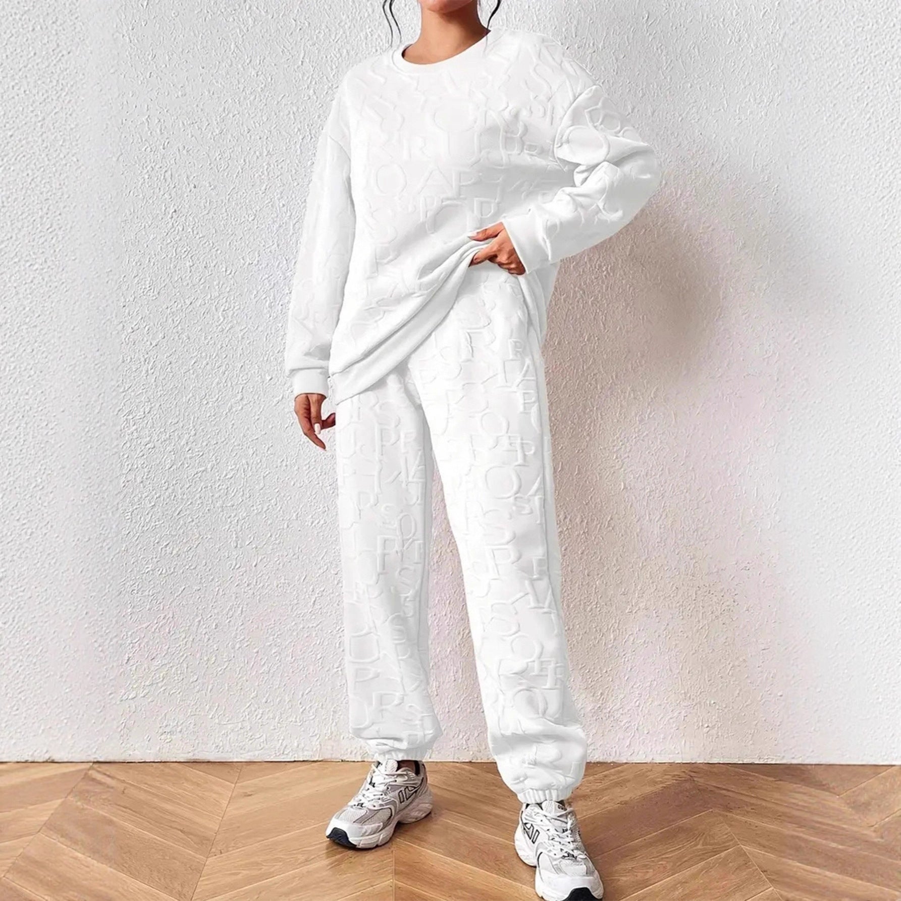 Damen Set aus hochwertigem Sweatshirt und Jogginghose Stalluxe