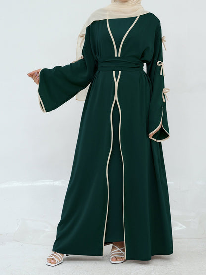Damen Maxikleid mit eleganten Schleifendetails und fließendem Schnitt Stalluxe