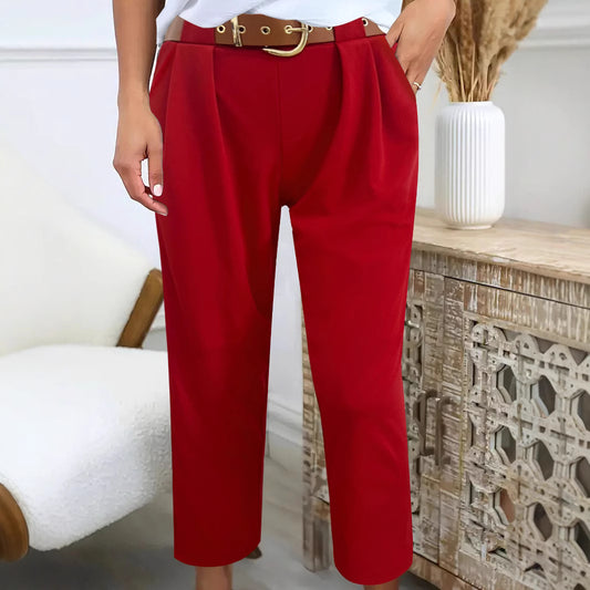 Hoch taillierte Damenhose Stalluxe