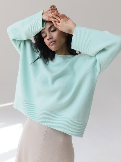 Damen Oversized Pullover mit weichem Feinstrick Stalluxe