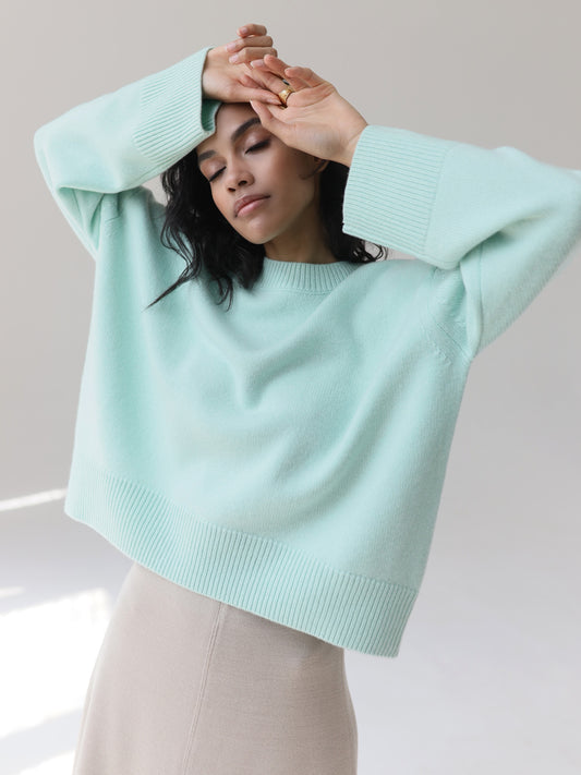 Damen Oversized Pullover mit weichem Feinstrick Stalluxe