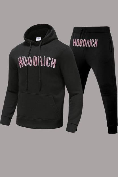 Herren Sportlicher Hoodie und Jogginghose-Set mit modischem Schriftzug Stalluxe