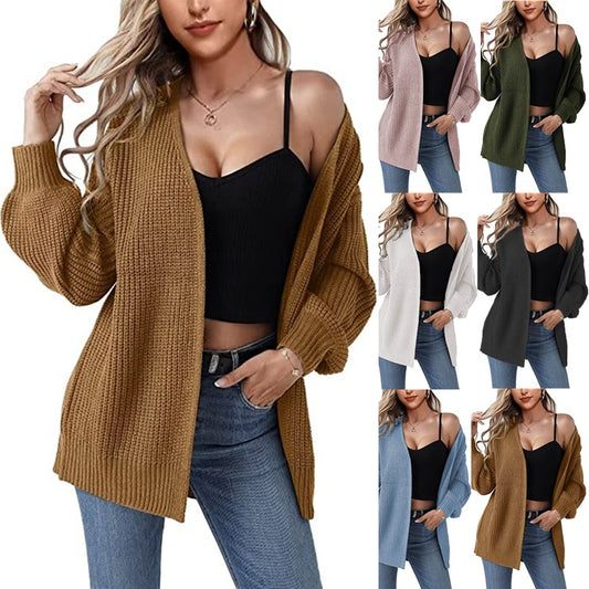 Damen Lässiger Strickcardigan mit beeindruckendem strukturiertem Design und lässigem Schnitt Stalluxe