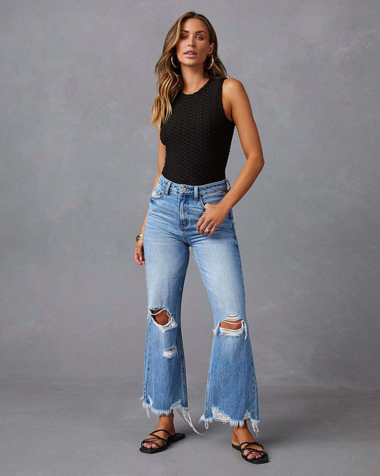 Damen Flared Jeans im Vintage-Style Stalluxe