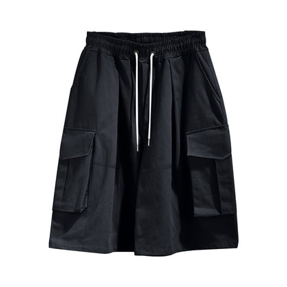 Damen praktische Cargo-Shorts mit elastischem Bund und mehreren Taschen Stalluxe