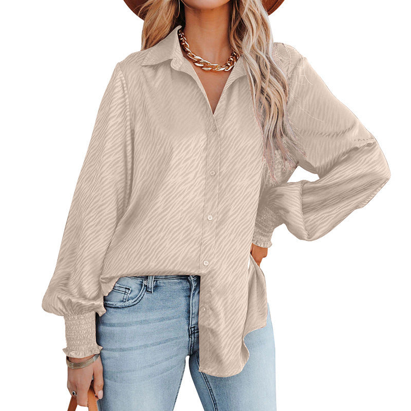 Damen Bluse mit lässigem Schnitt und voluminösen Ärmeln Stalluxe