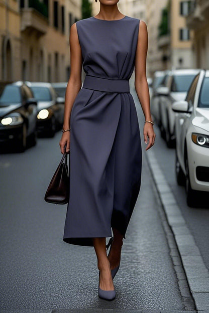 Damen Elegantes A-Linien Maxikleid Stalluxe