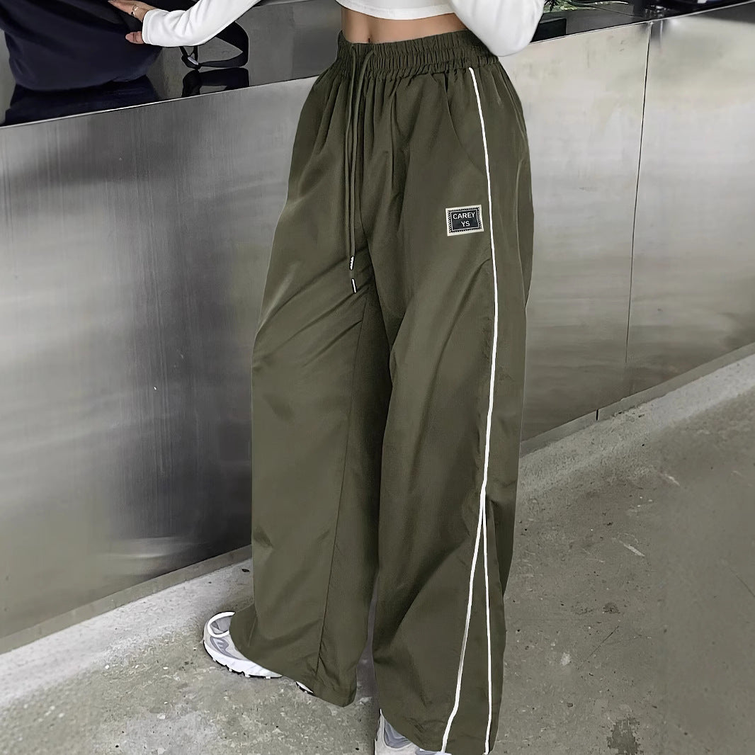 Damen Weiter Sporthose mit seitlichen Reisverschlusstaschen und elastischem Bund Stalluxe