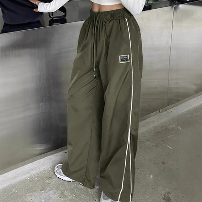 Damen Weiter Sporthose mit seitlichen Reisverschlusstaschen und elastischem Bund Stalluxe