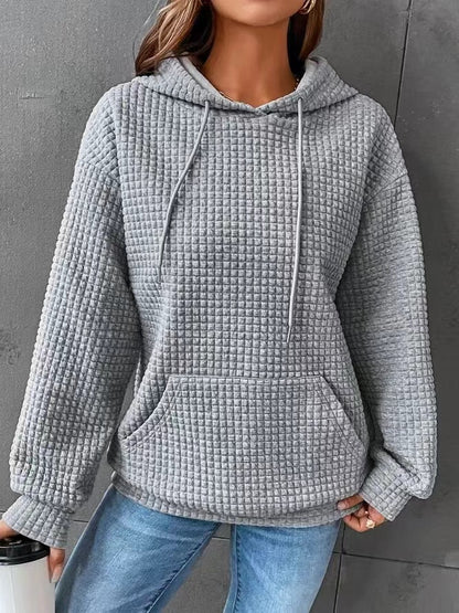 Damen luftiger Hoodie mit strukturiertem Gewebe und Kapuze Stalluxe