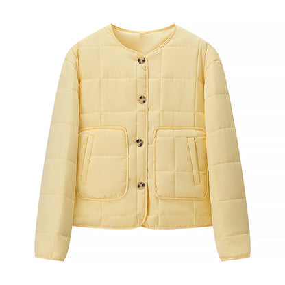 Damen modische gesteppte Jacke mit praktischen Taschen Stalluxe