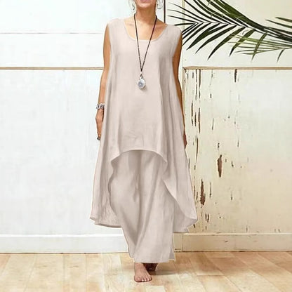 Women's Flowy Tunic Maxi Jumpsuit Stalluxe
