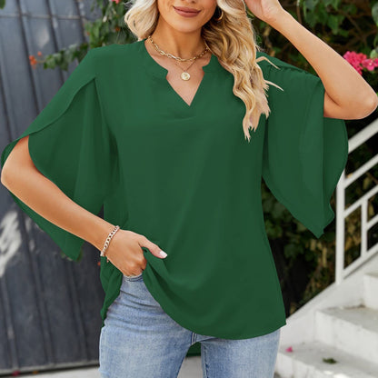 Women's Elegant Flowy Blouse Stalluxe