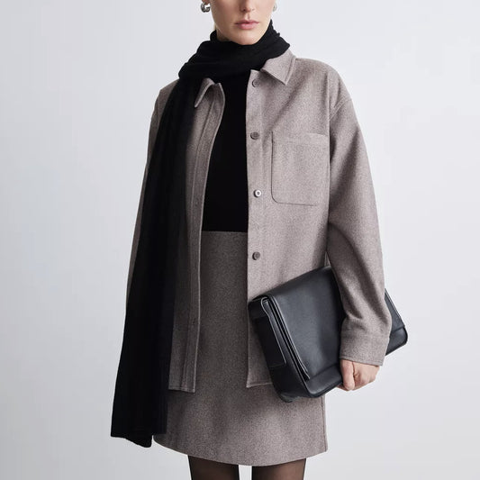 Damen zeitlose Mehrzweck-Jacke aus hochwertigem Twill-Wollmix Stalluxe