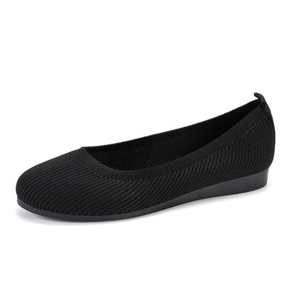 Damen Komfortable Strick-Ballerinas mit flexiblem Sohlenmaterial Stalluxe