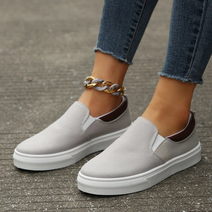 Damen Slip-On Freizeitschuhe mit elastischem Einstieg und rutschfester Sohle Stalluxe
