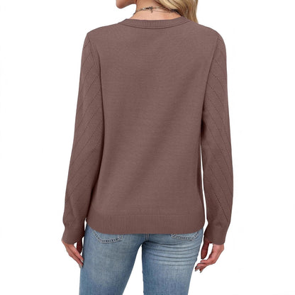 Damen eleganter gestreifter Pullover Stalluxe