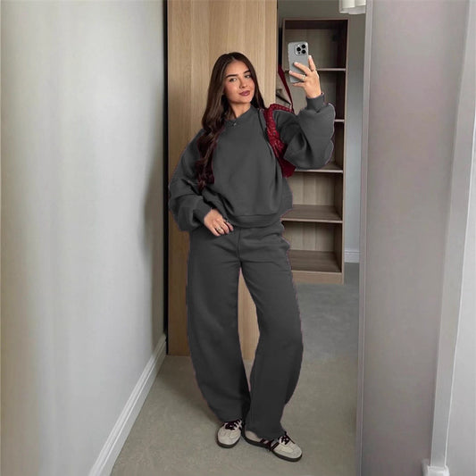 Damen lässiger Sweatsuit aus hochwertigem Baumwollmix Stalluxe