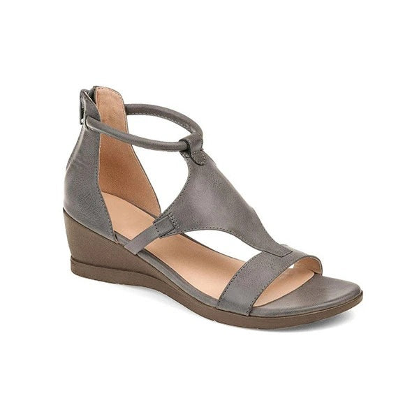 Damen Wedge-Sandalen mit verstellbarem Riemendesign und ergonomischer Fußbettgestaltung Stalluxe