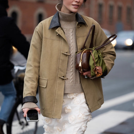 Damen strapazierfähige Arbeitsjacke mit elegantem Kragen und praktischen Taschen Stalluxe