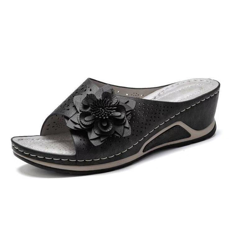 Damen modische Sandaletten mit floralen Details und komfortabler Sohle Stalluxe