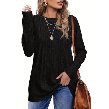 Damen Strickpullover mit strukturierter Oberfläche und lockerem Schnitt Stalluxe