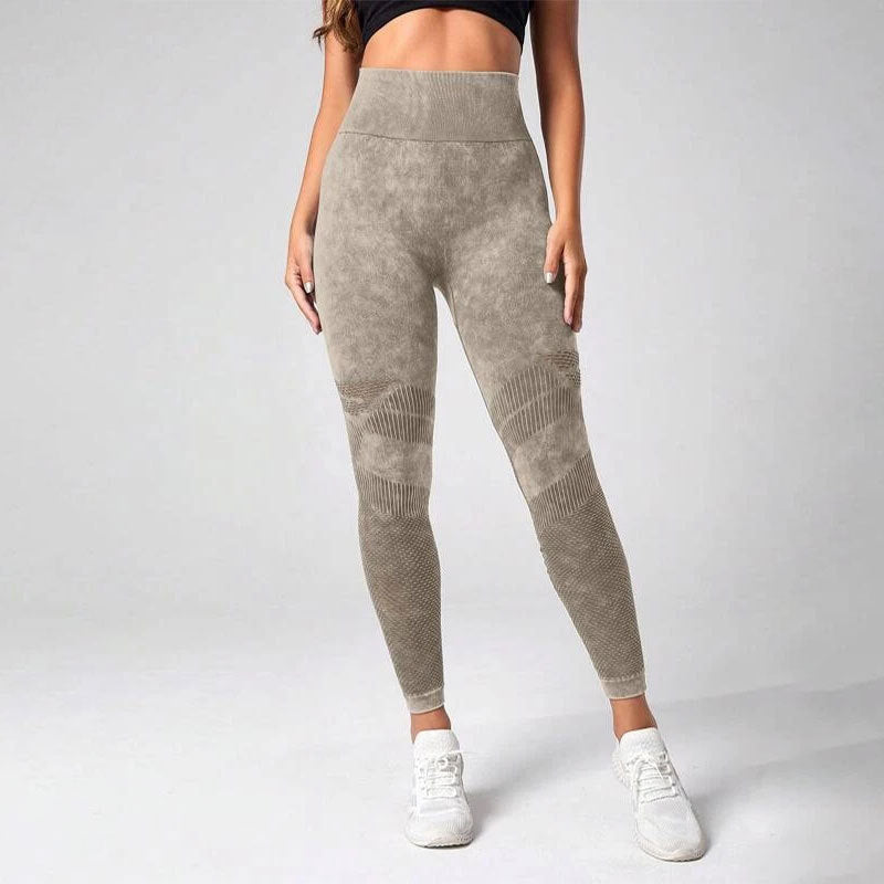 Damen Sculpting Leggings mit hohem Bund und innovativer Textur Stalluxe