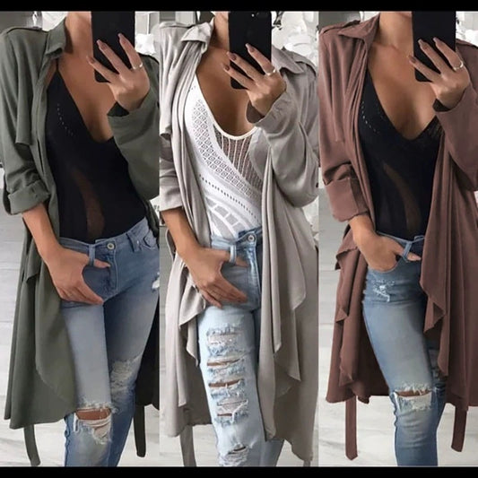 Damen Longparka im Casual-Stil mit gefüttertem Design und praktischen Taschen Stalluxe