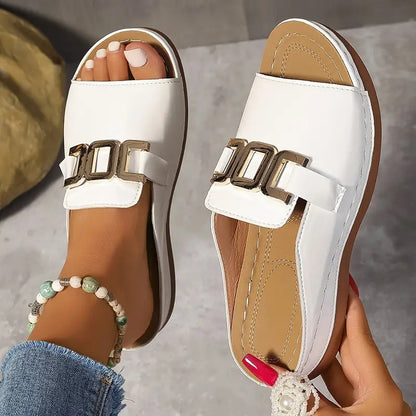 Damen Komfortable Riemchen-Sandalen mit stilvollem Schnallenverschluss Stalluxe