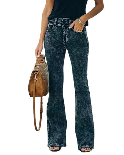 Damen Bootcut Jeans Stalluxe