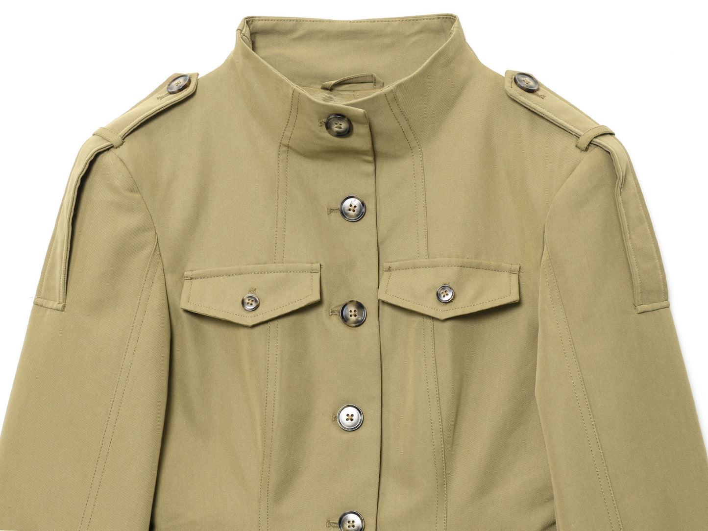 Damen modische Utility-Jacke mit praktischen Taschen und betonten Schulterdetails Stalluxe