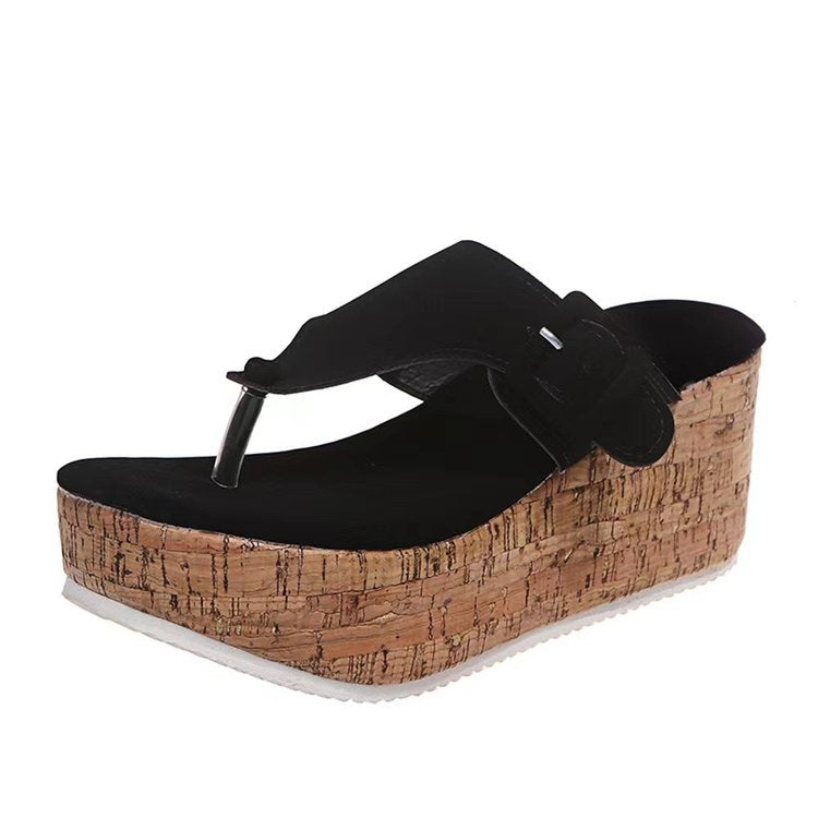 Damen Wedgesandalen mit modischem Riemen und ergonomischem Fußbett Stalluxe