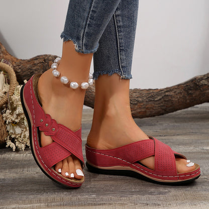Damen Komfortable Riemensandalen mit atmungsaktiven Einsätzen und ergonomischer Sohle Stalluxe