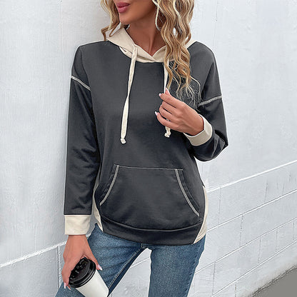 Damen lässiger Kapuzenpullover mit praktischem Kängurutaschen-Design Stalluxe