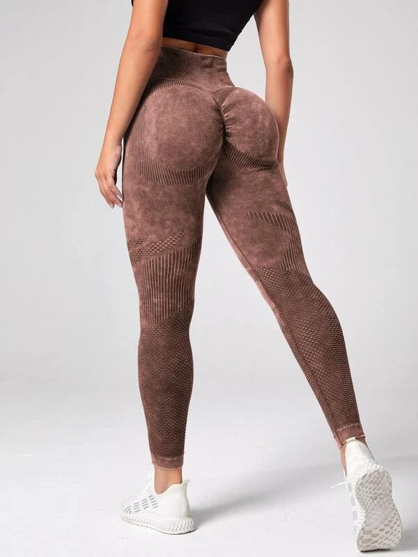 Damen Sculpting Leggings mit hohem Bund und innovativer Textur Stalluxe