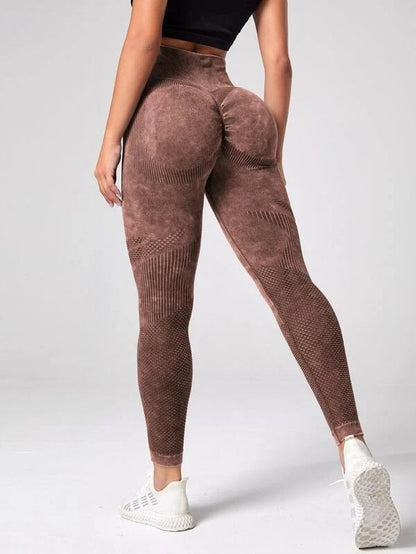 Damen Sculpting Leggings mit hohem Bund und innovativer Textur Stalluxe