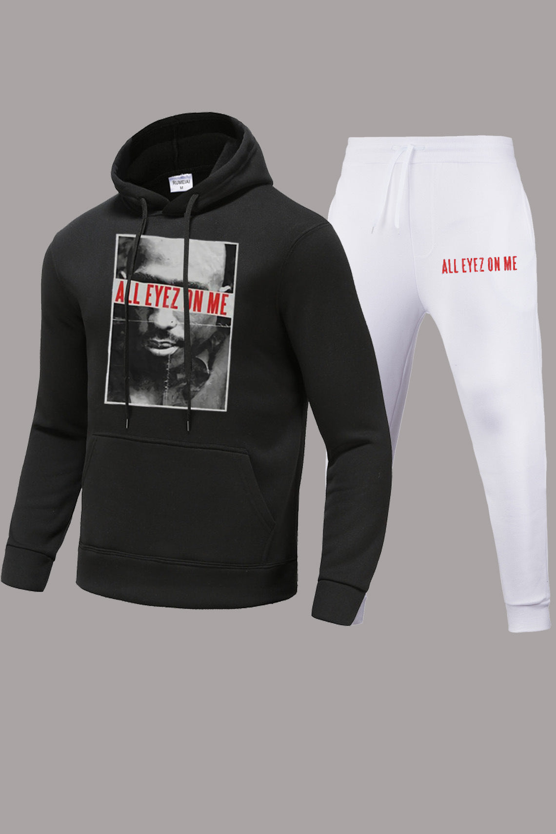 Damen Hoodie und Jogginghose Set mit auffälligem Grafikdruck und modernem Schnitt Stalluxe