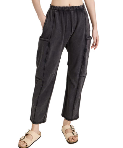 Damen Bequeme Freizeithose mit praktischen Seitentaschen und elastischem Bund Stalluxe
