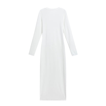 Damen Langarm Kleid Stalluxe