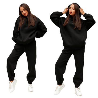 Women's Cozy Hooded Sweatpants Set Stalluxe