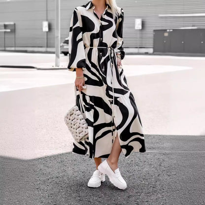 Damen Modisches Maxikleid mit elegantem Wickeldesign und seitlichen Schlitz Stalluxe